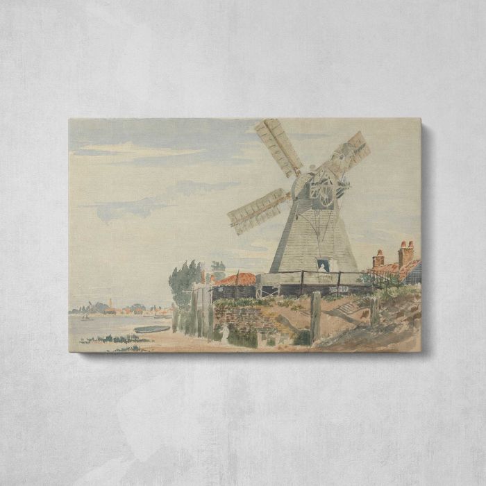 Old Mill at Battersea canvas print, front canvas view