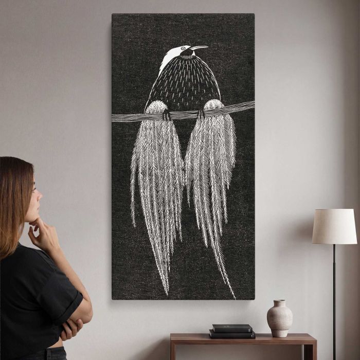 Paradijsvogel (1914) by Samuel Jessurun de Mesquita canvas print, interior display view