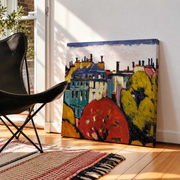 Paris (1912–1914) by Henry Lyman Sayen canvas print, interior display view