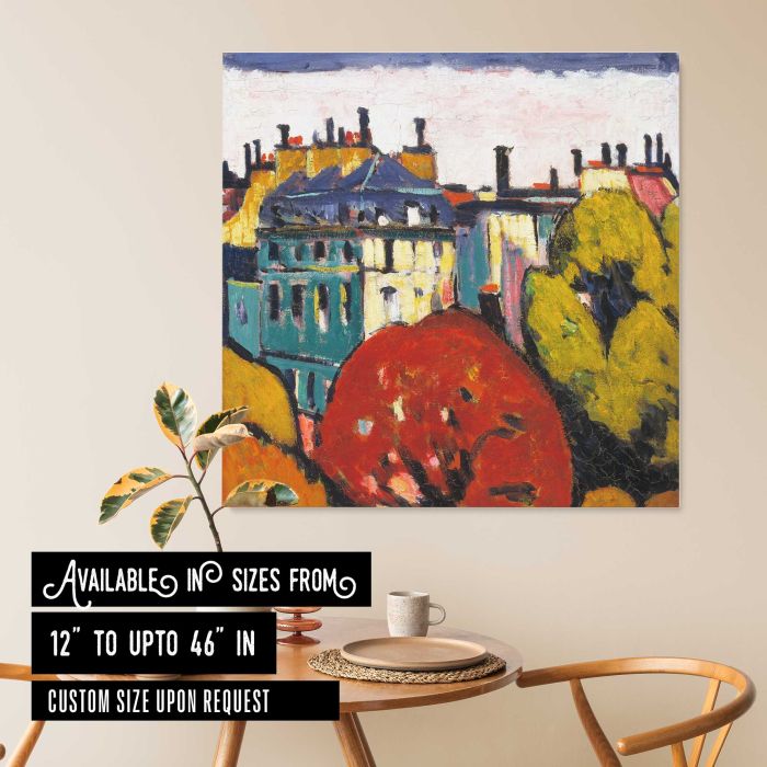 Paris (1912–1914) by Henry Lyman Sayen canvas print, interior display view
