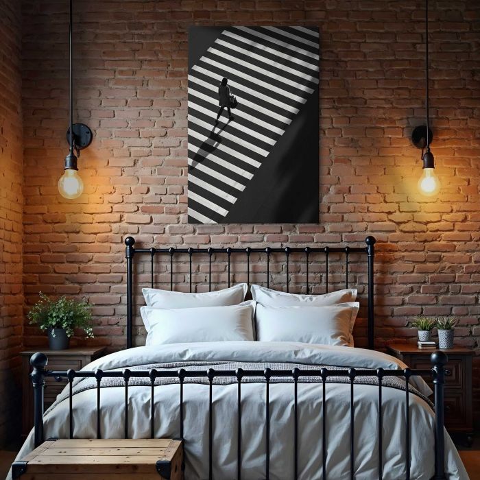 People on a Zebra Crossing canvas print, interior display view