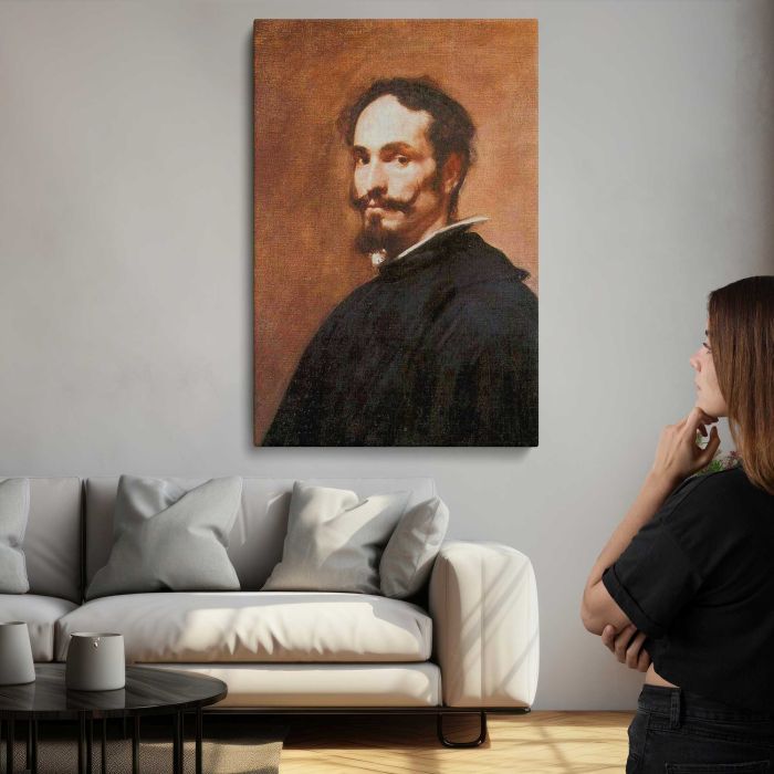 Portrait of a Man by Diego Velázquez canvas print, interior display view
