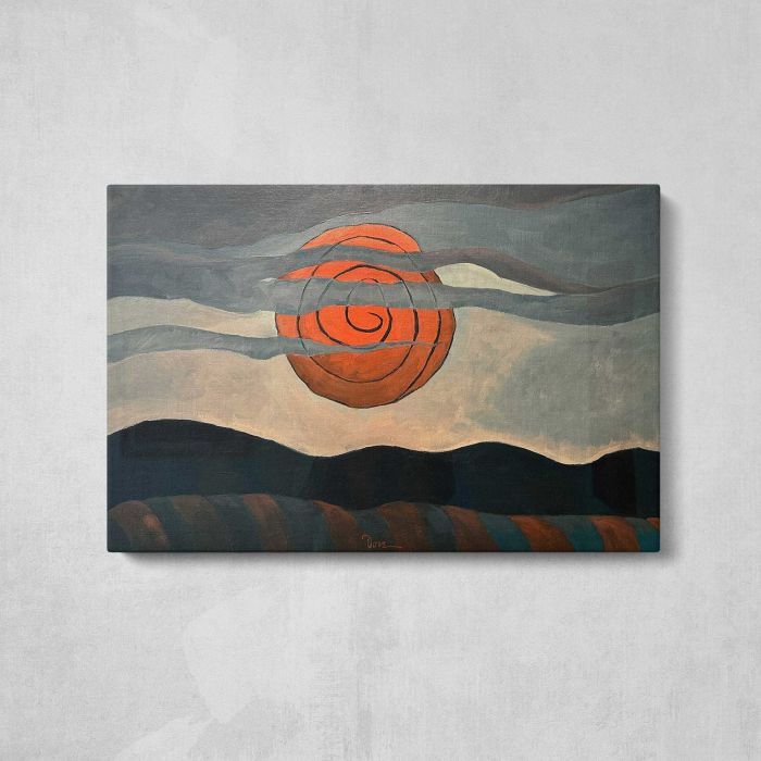 Red Sun (1935) by Arthur Dove canvas print, front canvas view