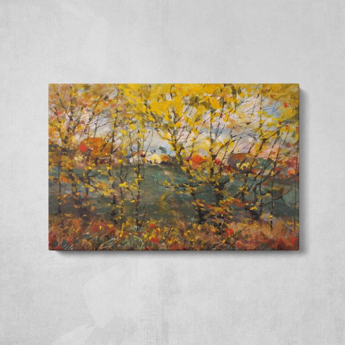 Royal Oak (1932), vintage Autumn illustration by William Henry Holmes canvas print, front canvas view