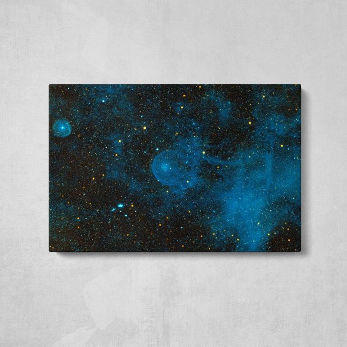 Runaway Star CW Leo and Interstellar Clouds canvas print, front canvas view
