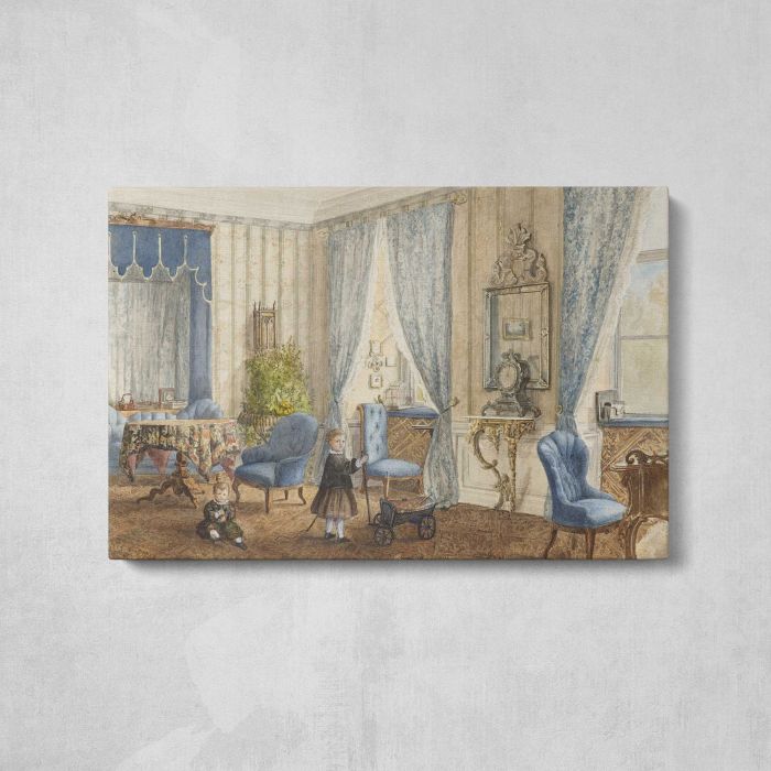 Salon Siebleben near Gotha, Germany canvas print, front canvas view