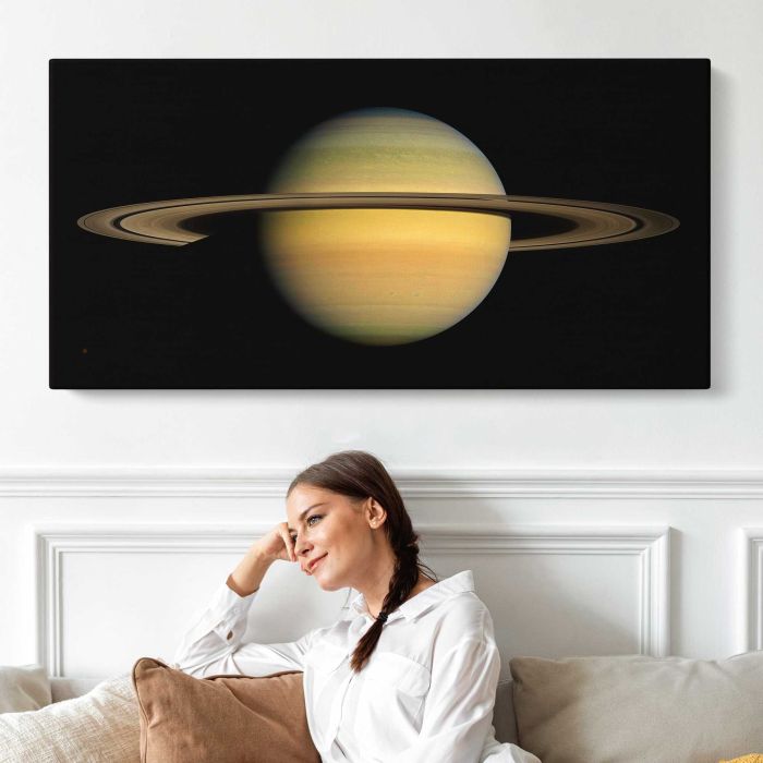 Saturn canvas print, interior display view
