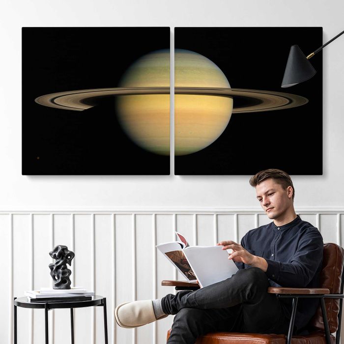 Saturn canvas print, interior display view