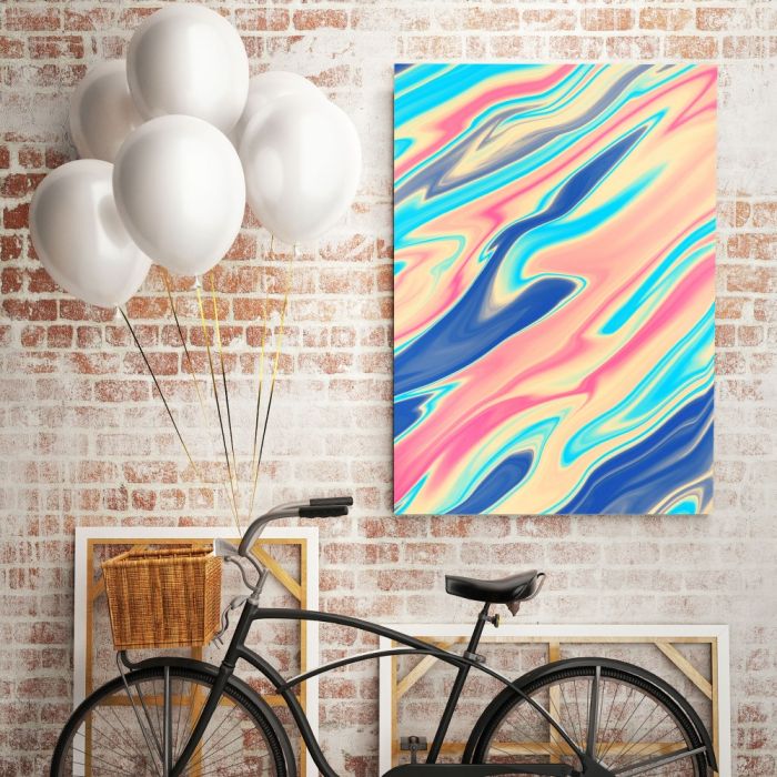 Modern Abstract Marble Painting Art Photo Print Canvas Frame Wall Mural Hangings - Image 4