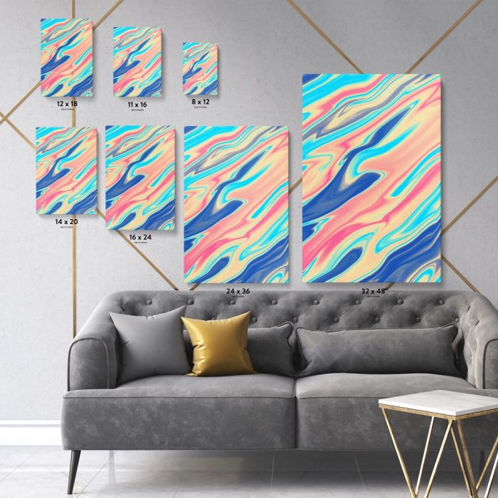 Modern Abstract Marble Painting Art Photo Print Canvas Frame Wall Mural Hangings - Image 6
