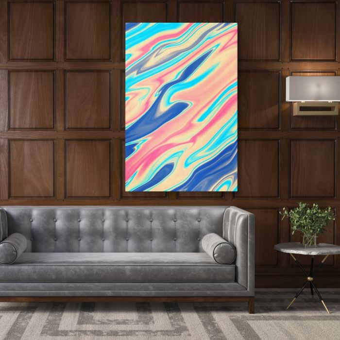 Modern Abstract Marble Painting Art Photo Print Canvas Frame Wall Mural Hangings