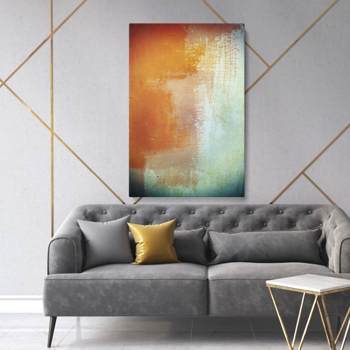 Modern Art Abstract Painting Photo Print on Canvas with Frame or Rolled Canvas Wall Mural - Image 2
