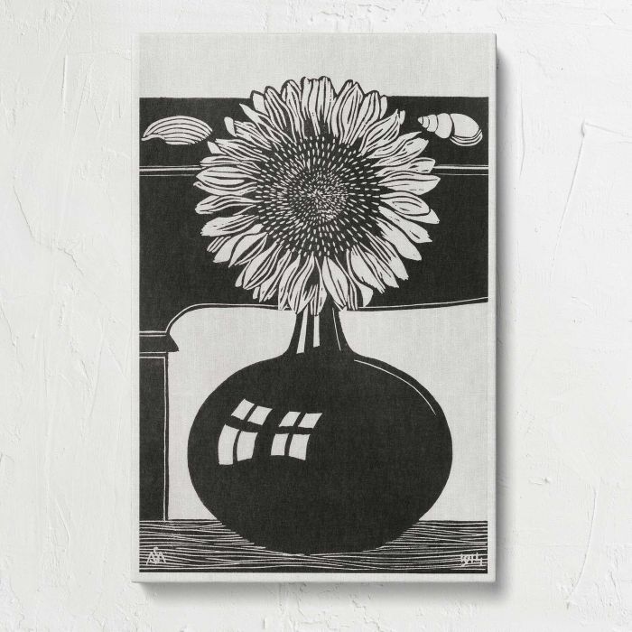 Sunflower (Zonnebloem) (1914) by Samuel Jessurun de Mesquita canvas print, front canvas view