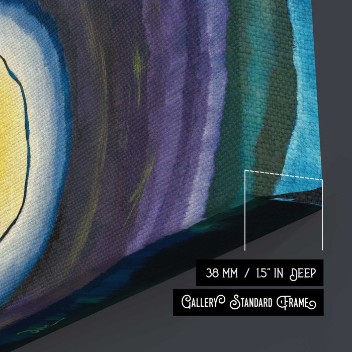 Sunrise III (1936–37) by Arthur Dove canvas print, canvas surface and edge detail