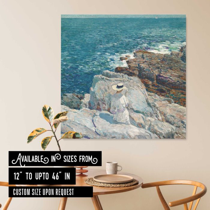 The South Ledges, Appledore by Frederick Childe Hassam canvas print, interior display view