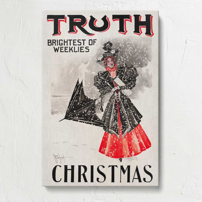 Truth — Christmas, Brightest of Weeklies canvas print, front canvas view