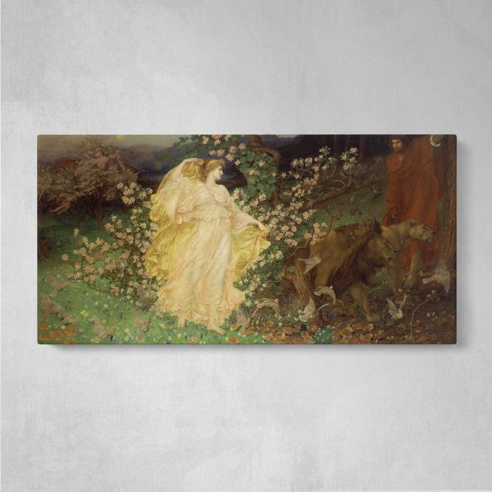 Venus and Anchises by William Blake Richmond canvas print, front canvas view