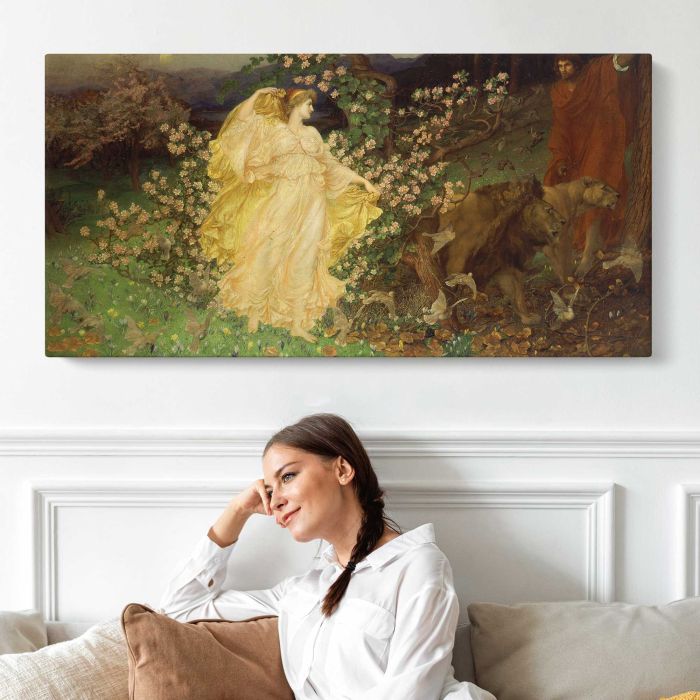 Venus and Anchises by William Blake Richmond canvas print, interior display view