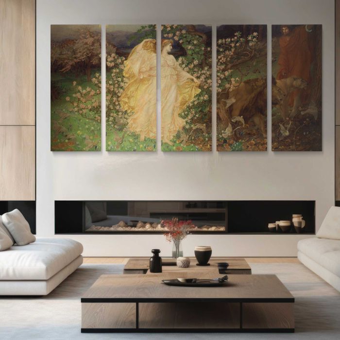 Venus and Anchises by William Blake Richmond canvas print, interior display view