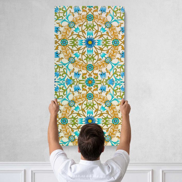 Vine (1873) by William Morris canvas print, tall canvas held against a wall