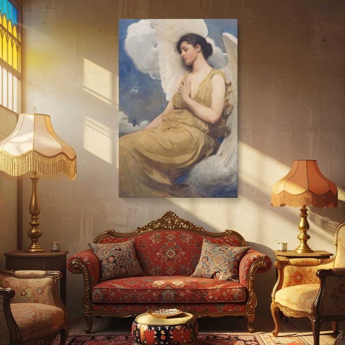 Winged Figure (1889) by Abbott Handerson Thayer canvas print, interior display view