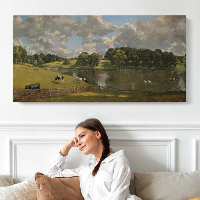 Wivenhoe Park, Essex by John Constable canvas print, interior display view