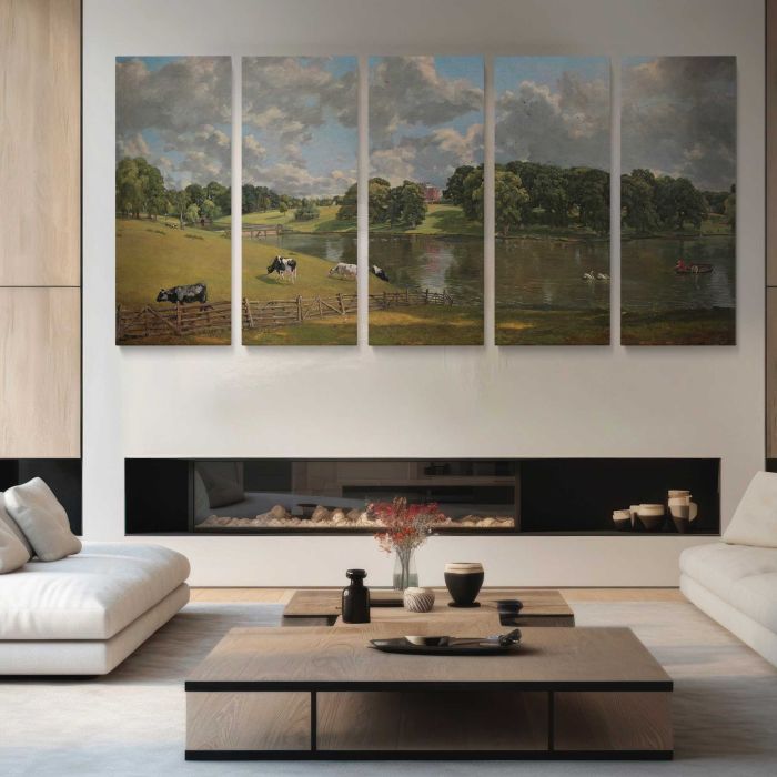 Wivenhoe Park, Essex by John Constable canvas print, interior display view