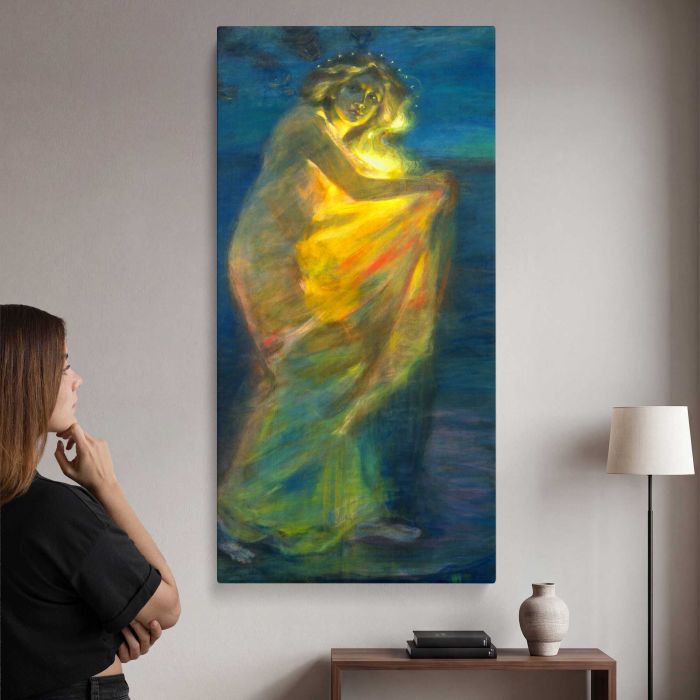 Woman Clothed with the Sun by Alice Pike Barney canvas print, interior display view