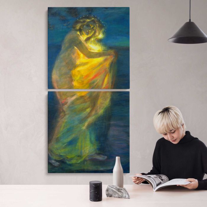 Woman Clothed with the Sun by Alice Pike Barney canvas print, interior display view