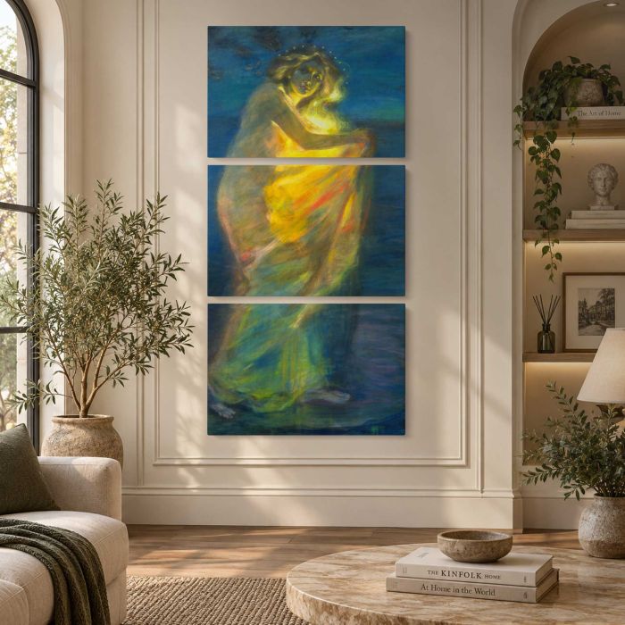 Woman Clothed with the Sun by Alice Pike Barney canvas print, interior display view
