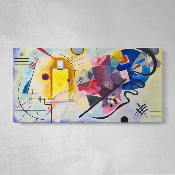 Yellow-Red-Blue by Wassily Kandinsky canvas print, front canvas view