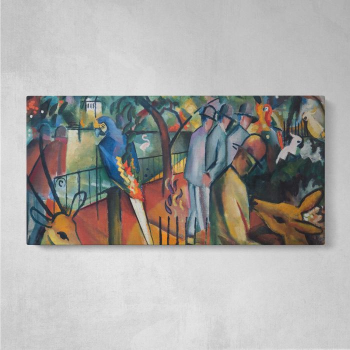 Zoological Garden I (1912) by August Macke canvas print, front canvas view