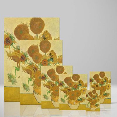 Sunflowers - Floral Still Life in Yellow Vase By Vincent van Gogh 