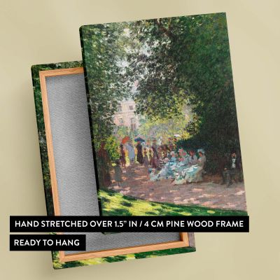 The Parc Monceau - Impressionist Park Scene Print By Claude Monet 