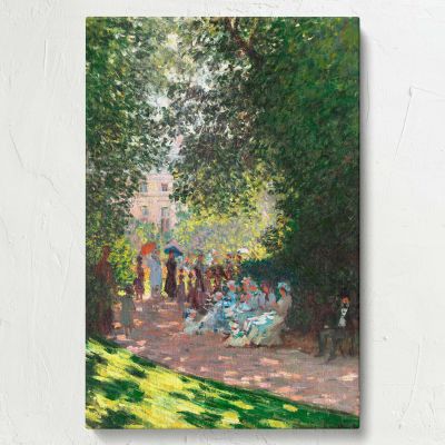 The Parc Monceau - Impressionist Park Scene Print By Claude Monet 