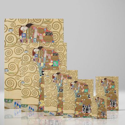 Fulfillment - Iconic Embrace Golden Artwork By Gustav Klimt 