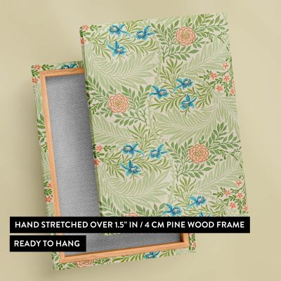 Larkspur - Blue Botanical Floral Pattern By William Morris 