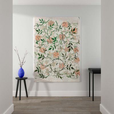Jasmine Pattern - Orange and Green Botanical Design By William Morris 