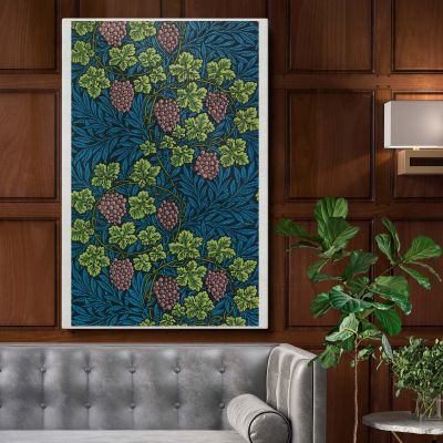 Vine - Grape Vines and Greenery Pattern By William Morris 