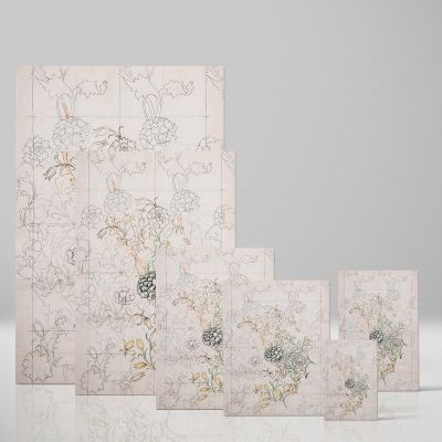 Wild Tulip - Soft Neutral Floral Sketch Art By William Morris 