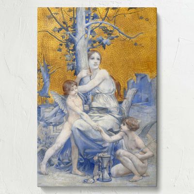 Allegory of Time - Angelic Symbolism with Children By Luc-Olivier Merson 