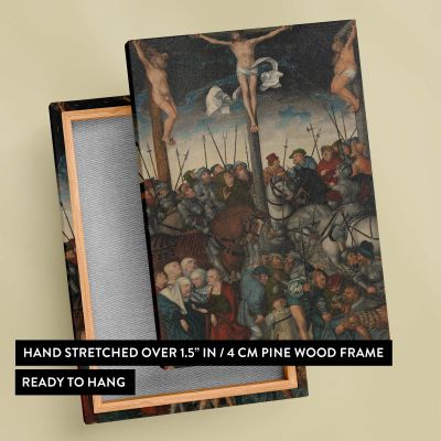 The Crucifixion - Biblical Scene with Christ on Cross By Lucas Cranach the Elder 
