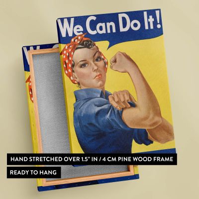 We Can Do It - Rosie the Riveter Feminist Poster By J. Howard Miller 