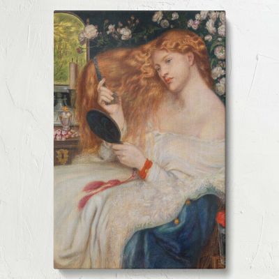 Lady Lilith - Pre-Raphaelite Beauty with Red Hair By Dante Gabriel Rossetti 