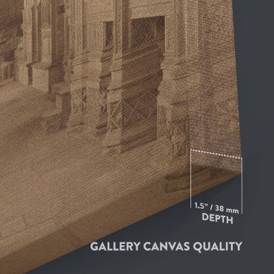 Gothic Cathedral Hallway - Sepia Cloister Photo Print By Unknown Photographer 