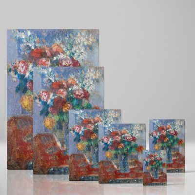 Bouquet de Fleurs - Impressionist Floral Still Life By Camille Pissarro 