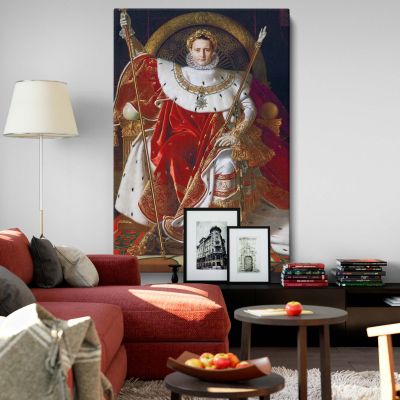 Napoleon on Imperial Throne - Regal French Portrait By Jean-Auguste-Dominique Ingres 