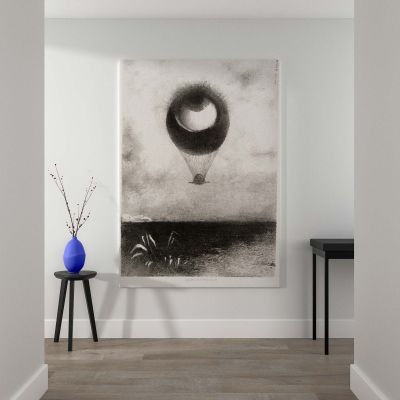 Ë Edgar Poe - Surreal Eye Balloon in Sky By Odilon Redon 