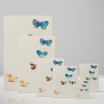Five Butterflies - Watercolor Insect Illustration By Odilon Redon 