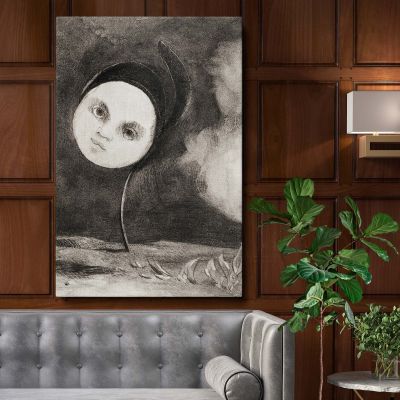 Strange Flower - Surreal Botanical Face Art By Odilon Redon 